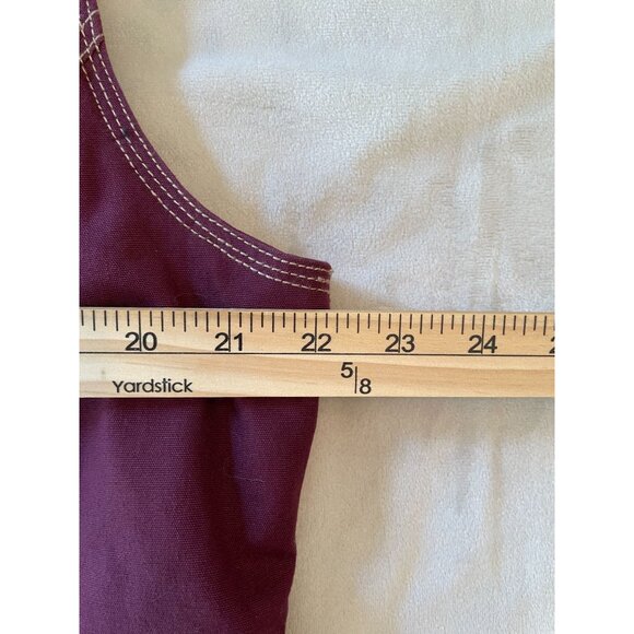 Noble Outfitters Womens Faux Fur Collar Quilted Vest XL Burgundy Gorpcore - Picture 3 of 11